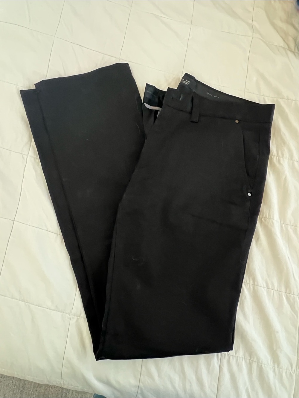 Zara Men's Black Chinos - Slim Straight